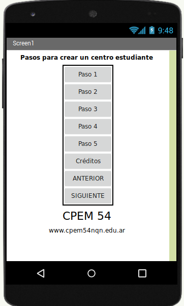 App Centro de Estudiantes